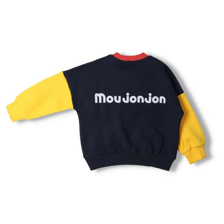 MJJ embroidery mid-air brushed lining sweatshirt