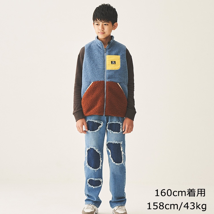 シープボアリバーシブルベスト(150cm-160cm) | 子供服の通販はこどもの