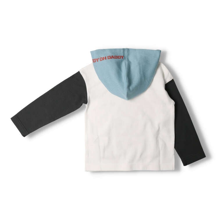 Hooded logo print T-shirt