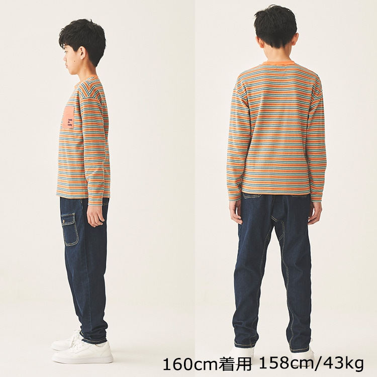 粉彈力牛仔褲（150cm-160cm）