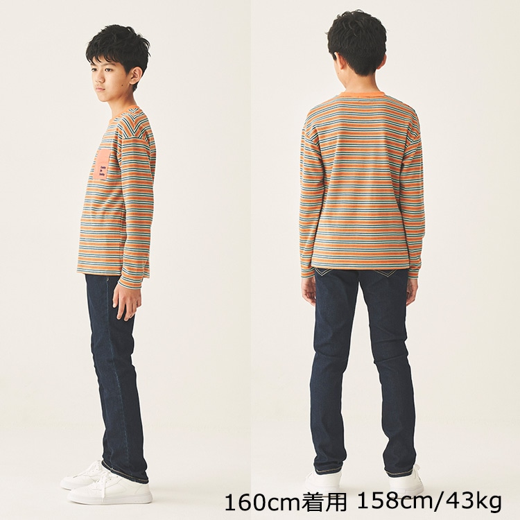 粉彈力牛仔褲（150cm-160cm）