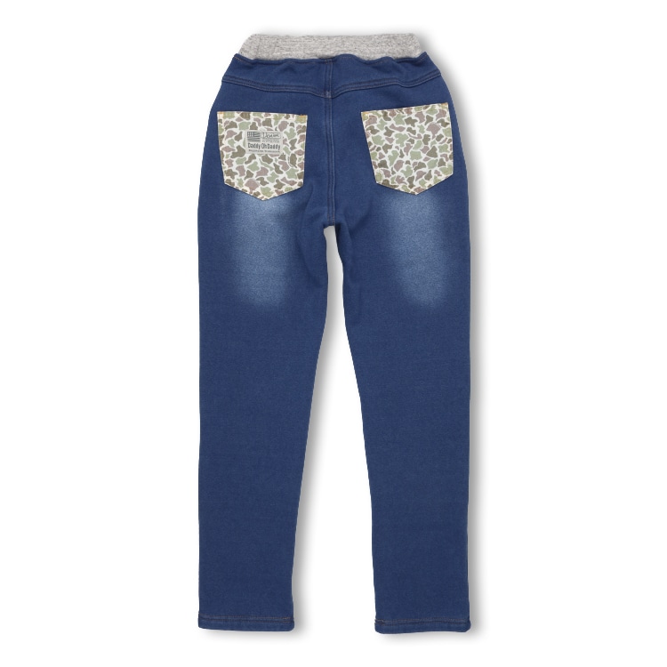 靛蓝超保暖拉绒里长裤（150cm-160cm）