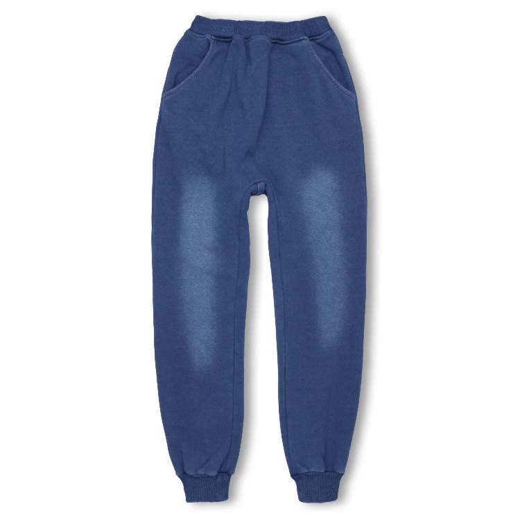 靛藍超保暖拉絨裡長褲（150cm-160cm）