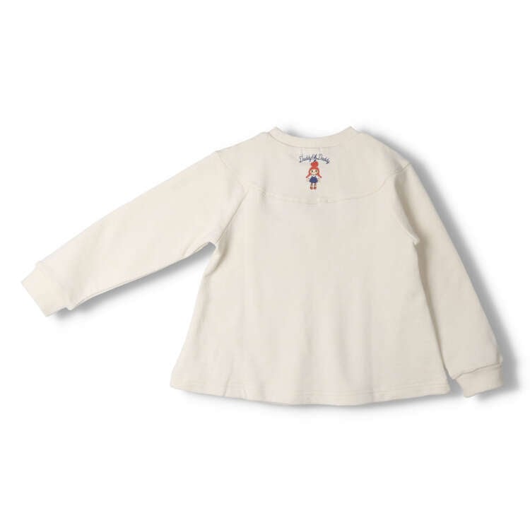 Dadiko embroidery A-line fleece sweatshirt