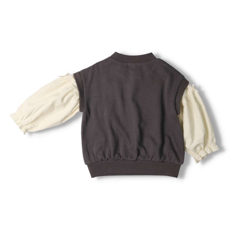 Sweatshirt with soft fleece vest