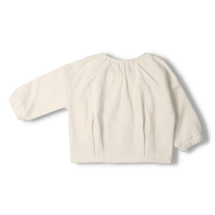 Sweatshirt with soft fleece collar