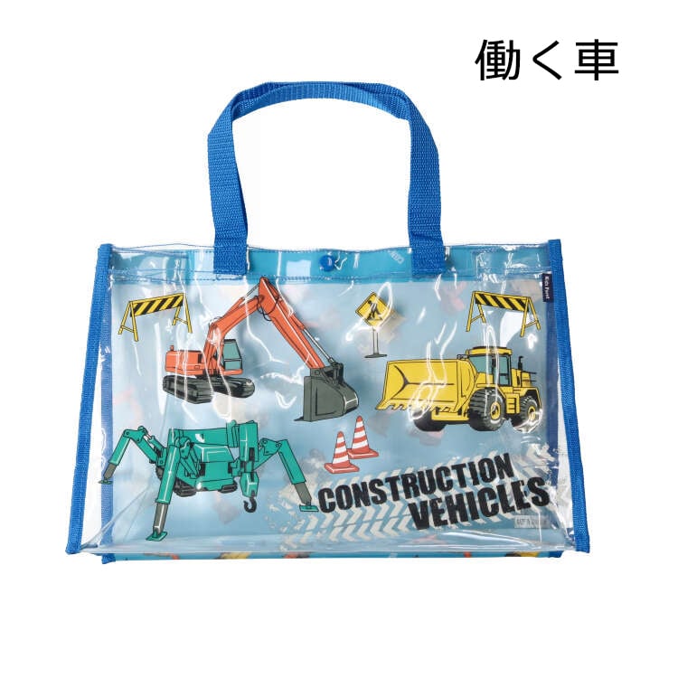 Dinosaurs, insects, working cars, sea creatures pattern pool bags
