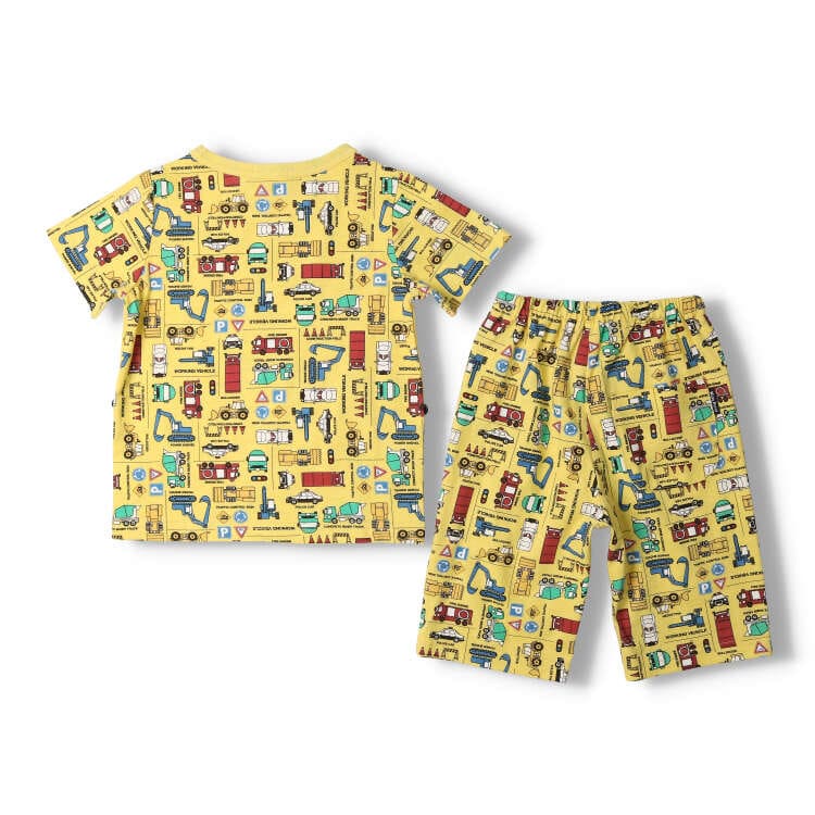 働く車総柄半袖パジャマ | 子供服の通販はこどもの森 - メーカー直営公式