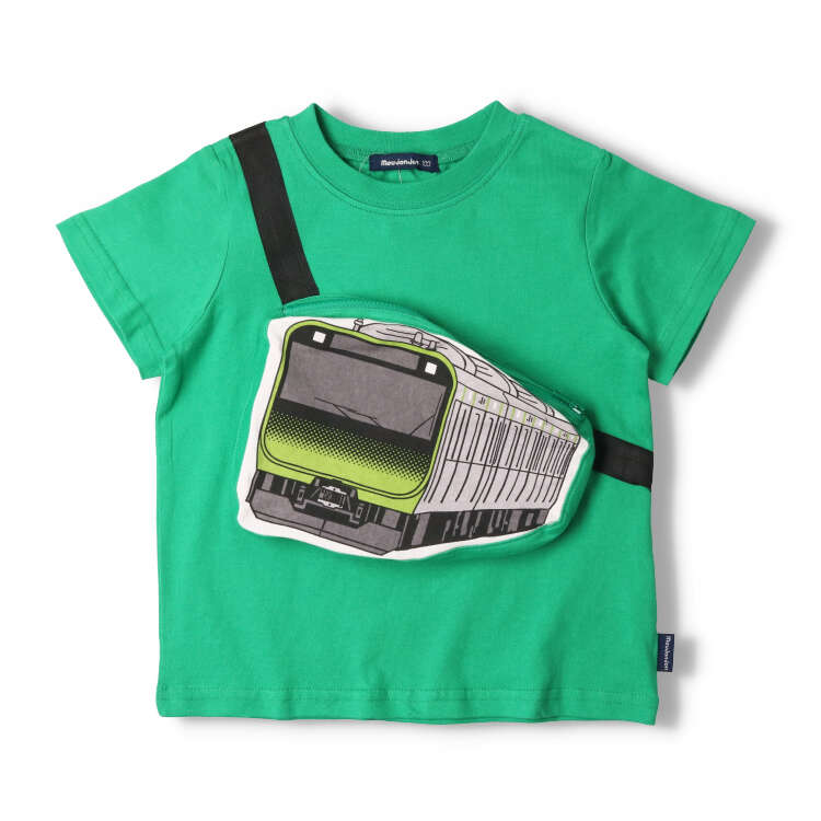 Conventional line train waist pouch short-sleeved T-shirt