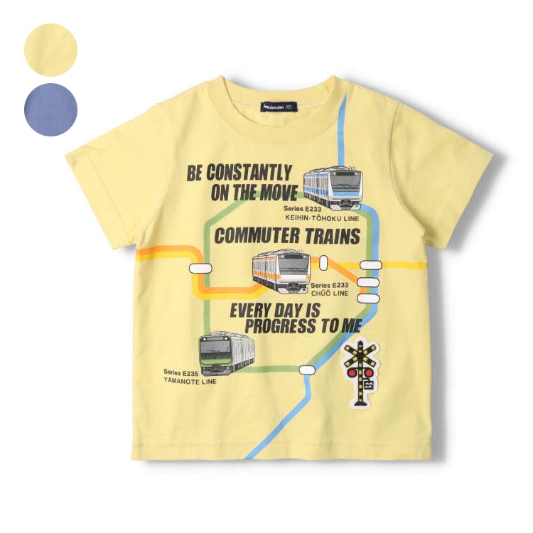 JR常规线电车路线图印花短袖T恤