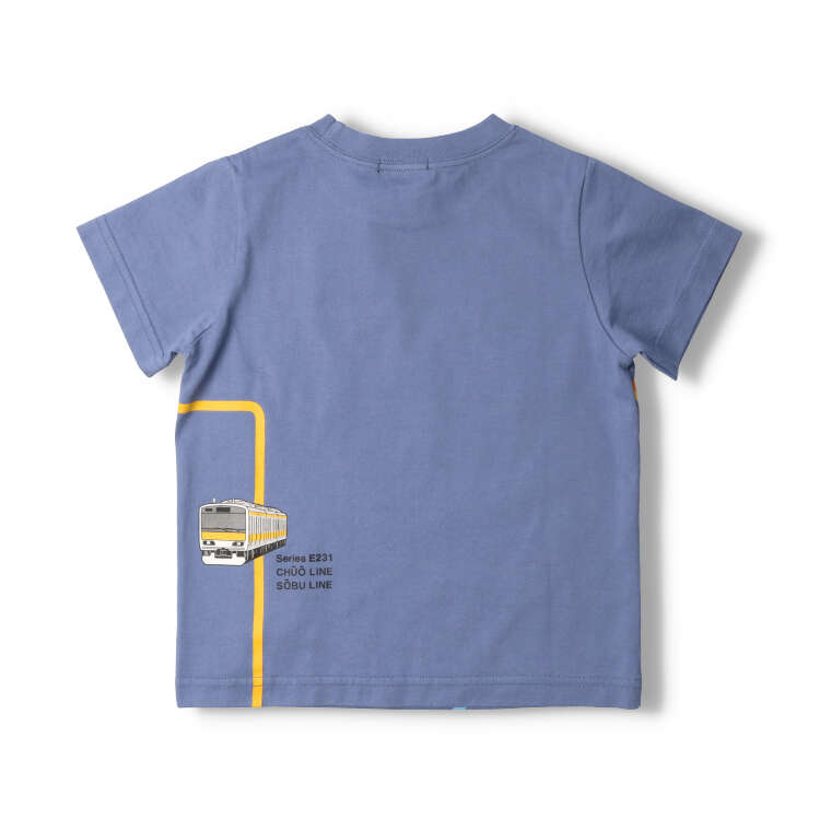 JR常规线电车路线图印花短袖T恤