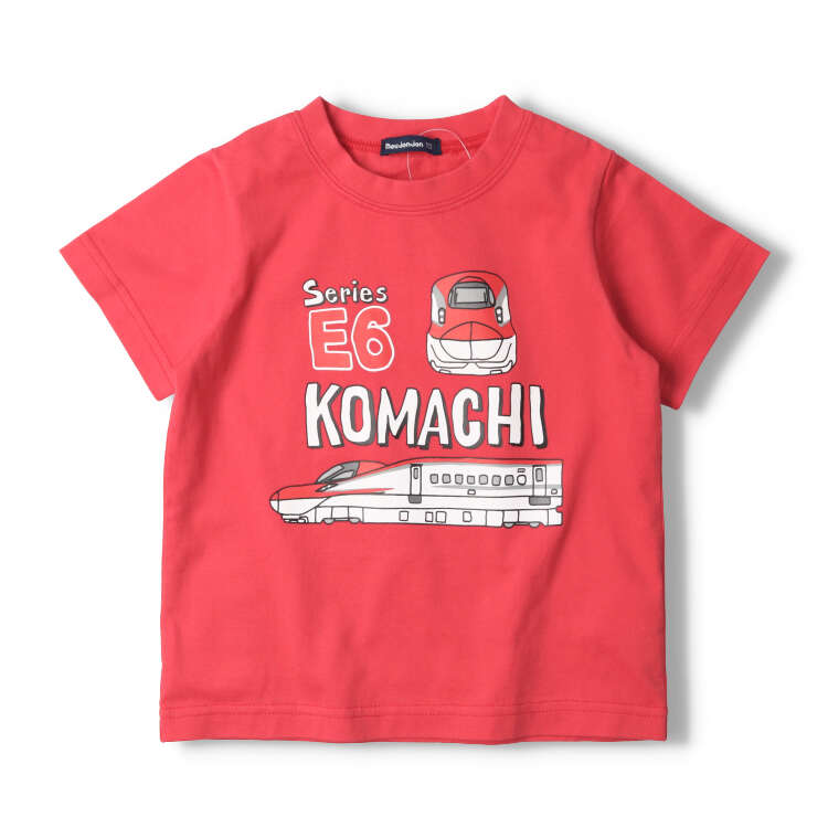 Shinkansen train print short-sleeved T-shirt