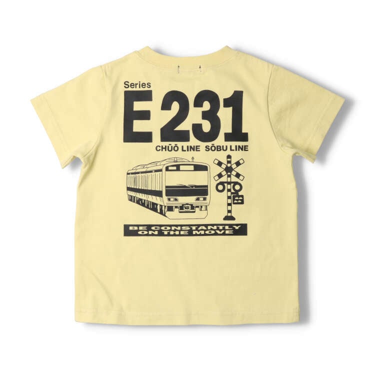 JR conventional line train maze short-sleeved T-shirt