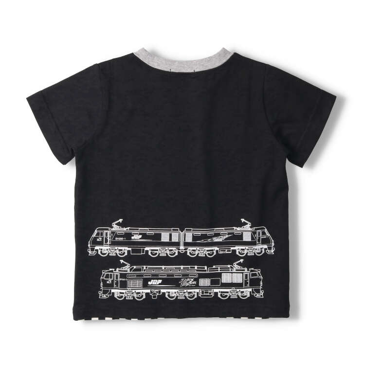 JR Freight Train 条纹转换短袖 T 恤