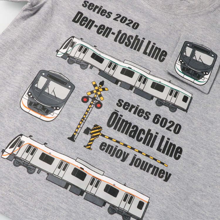 东急列车翻盖短袖 T 恤