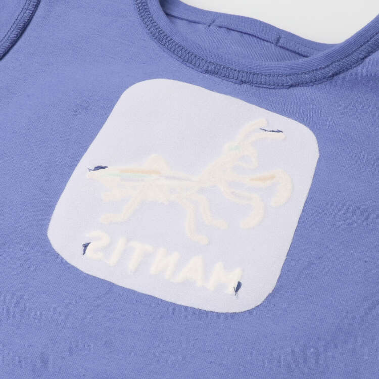 Insect embroidery short-sleeved T-shirt