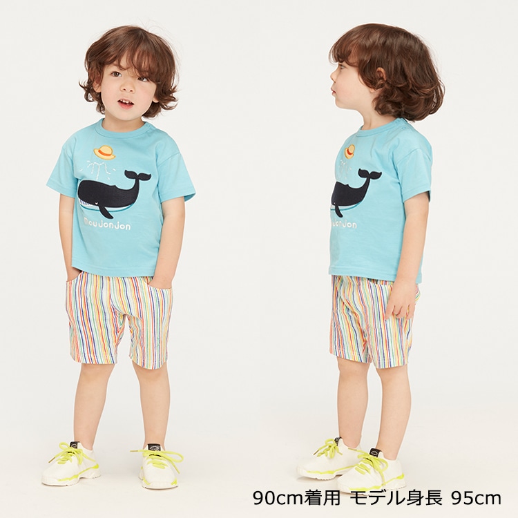クジラアップリケ半袖Ｔシャツ | 子供服の通販はこどもの森 - メーカー