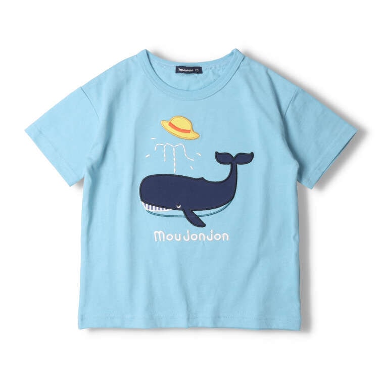 クジラアップリケ半袖Ｔシャツ | 子供服の通販はこどもの森 - メーカー