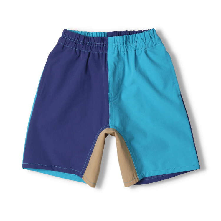 Amphibious plain half-length shorts