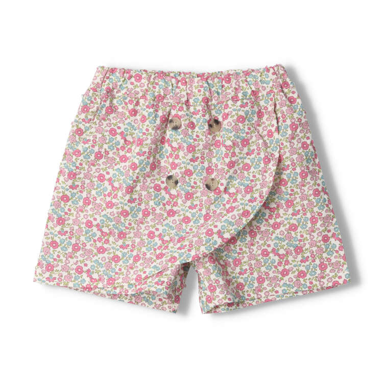 Small flower/striped short pants