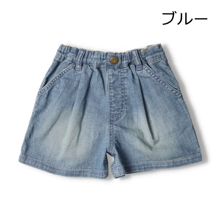 デニム３分丈フレアショートパンツ | 子供服の通販はこどもの森