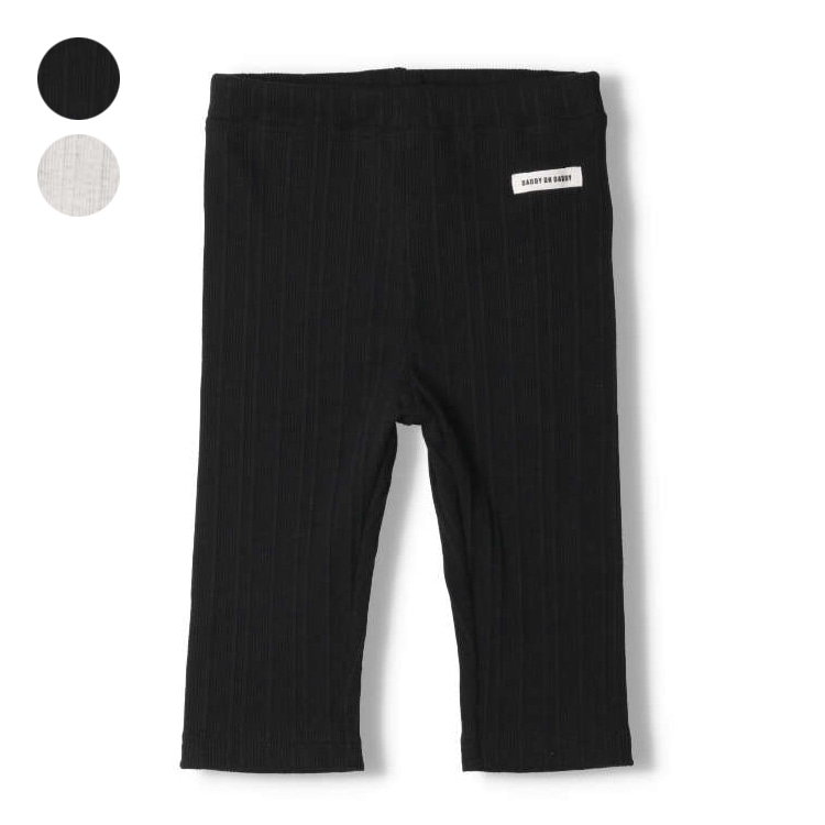 Teleco 6/4 長素色緊身褲（黑色，120 公分）