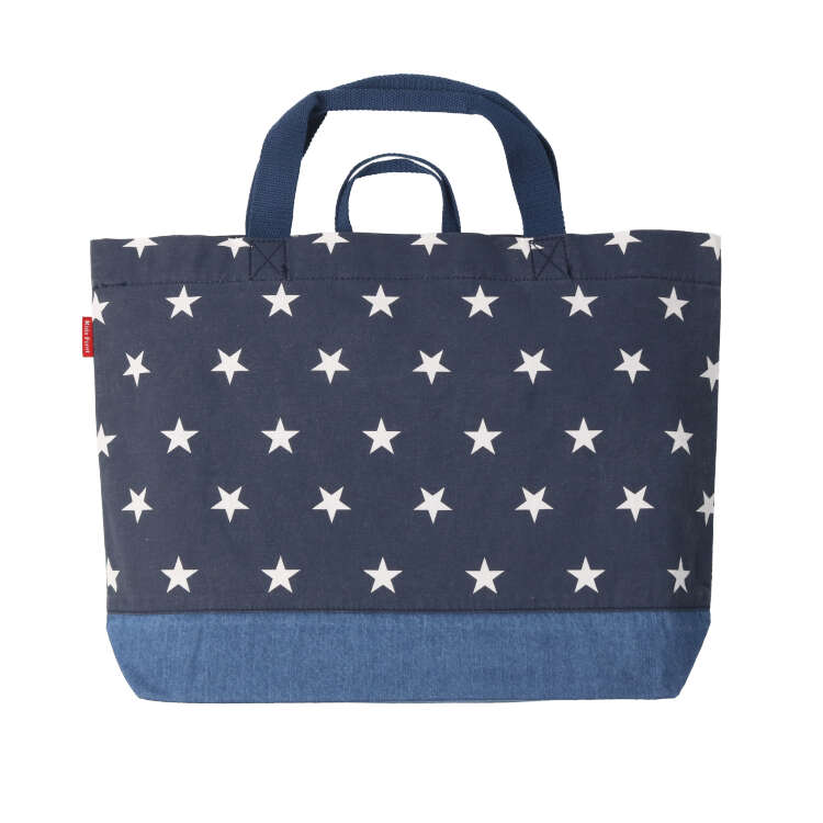 Denim plain/star pattern lesson bag