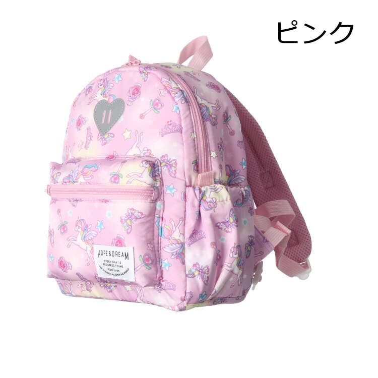 Unicorn / Strawberry Pattern Water Repellent Bonding Backpack
