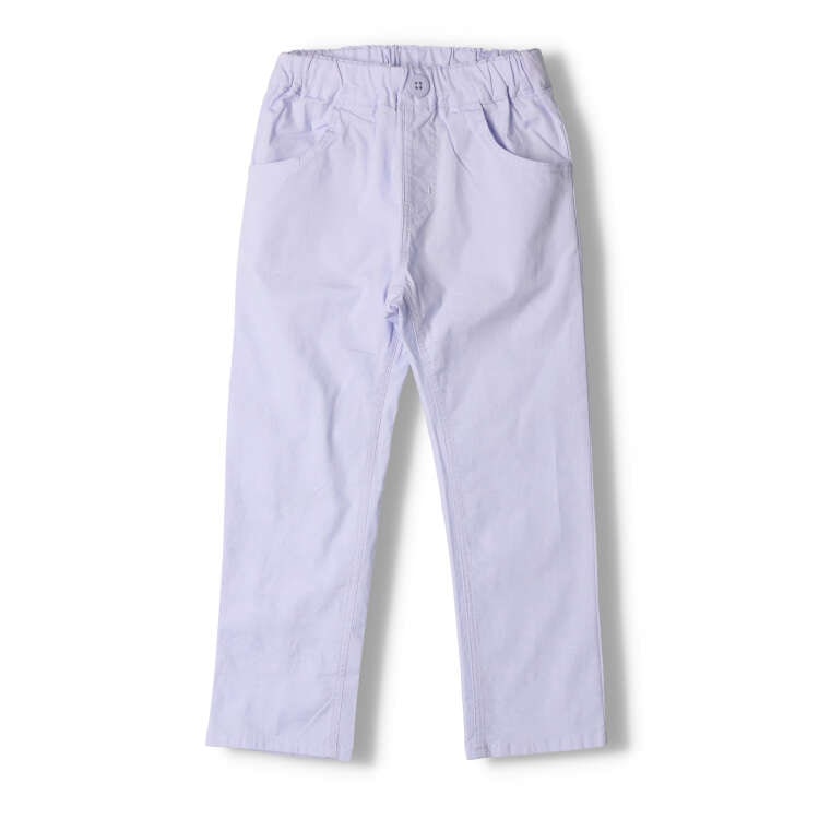 *Ribbon pocket plain straight length pants