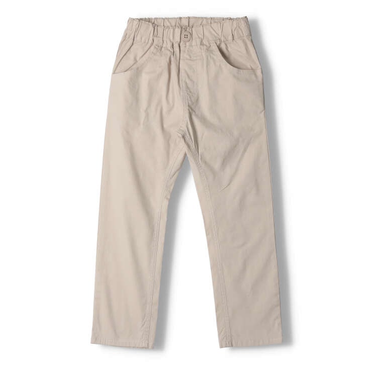 *Ribbon pocket plain straight length pants