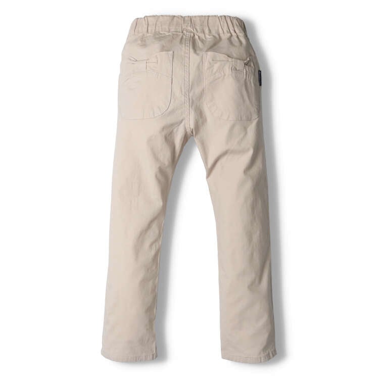 *Ribbon pocket plain straight length pants