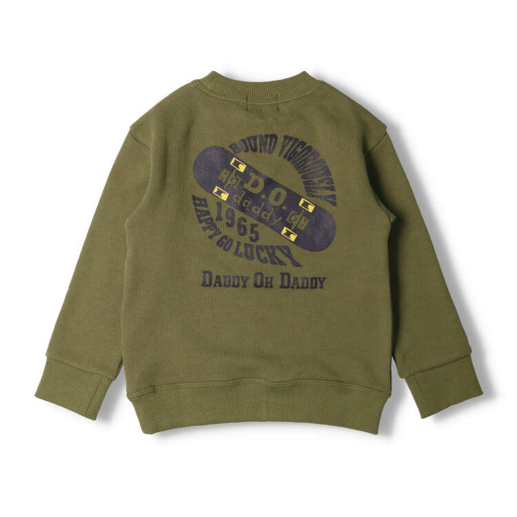 printed fleece sweatshirt