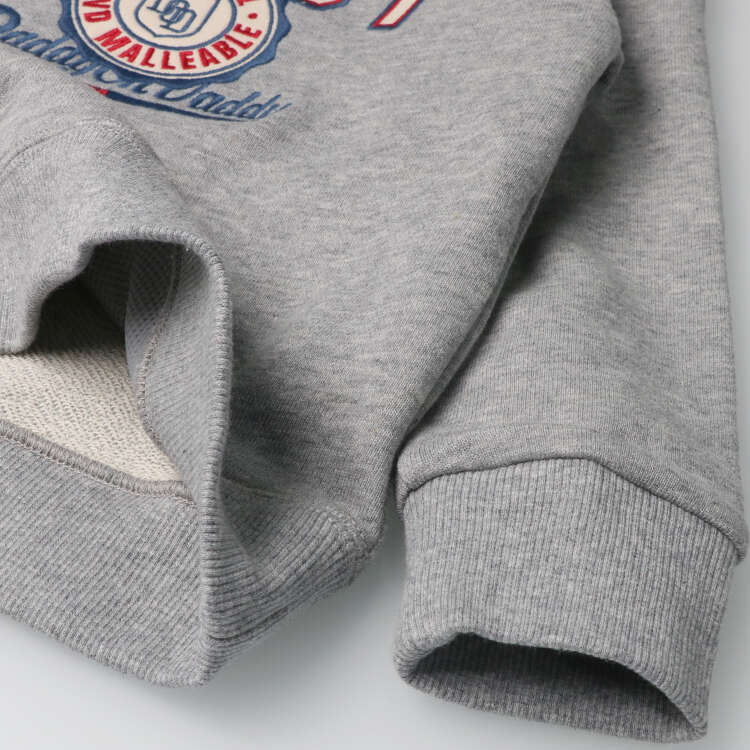 logo applique fleece sweatshirt