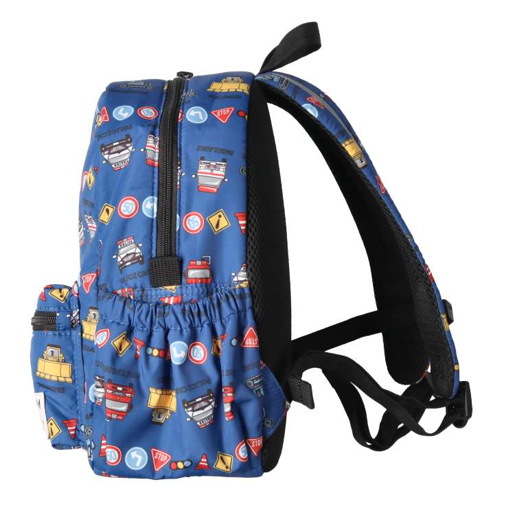 Poodle and working car print water-repellent bonded backpack