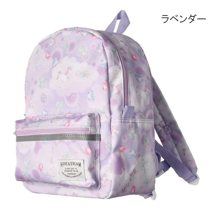 Dinosaur and unicorn print water-repellent backpack