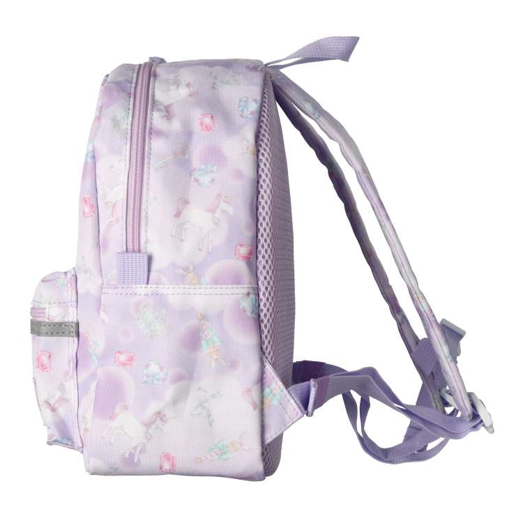 Dinosaur and unicorn print water-repellent backpack