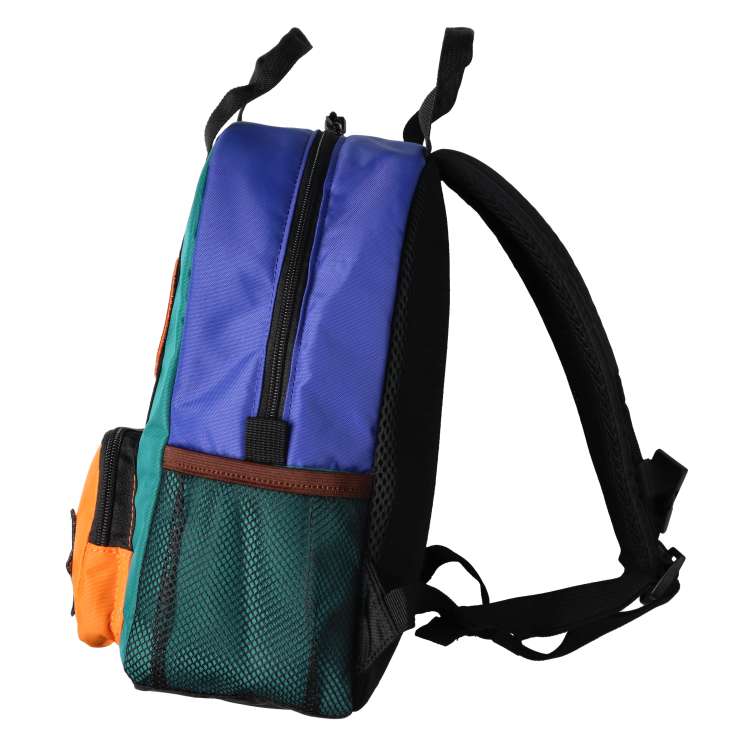 Water-repellent backpack with patch color scheme