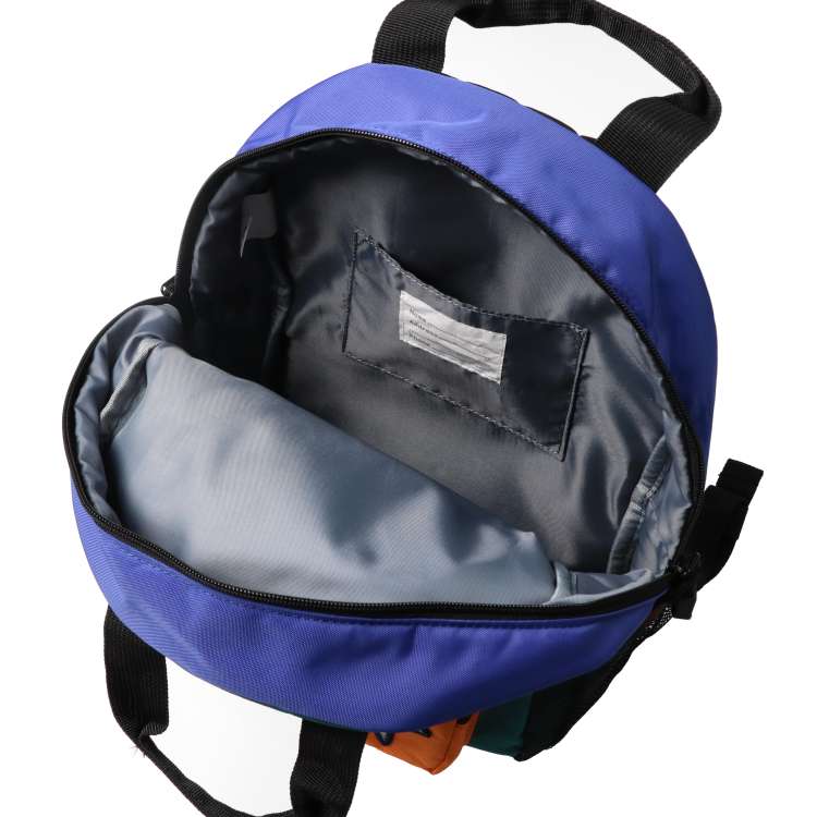 Water-repellent backpack with patch color scheme