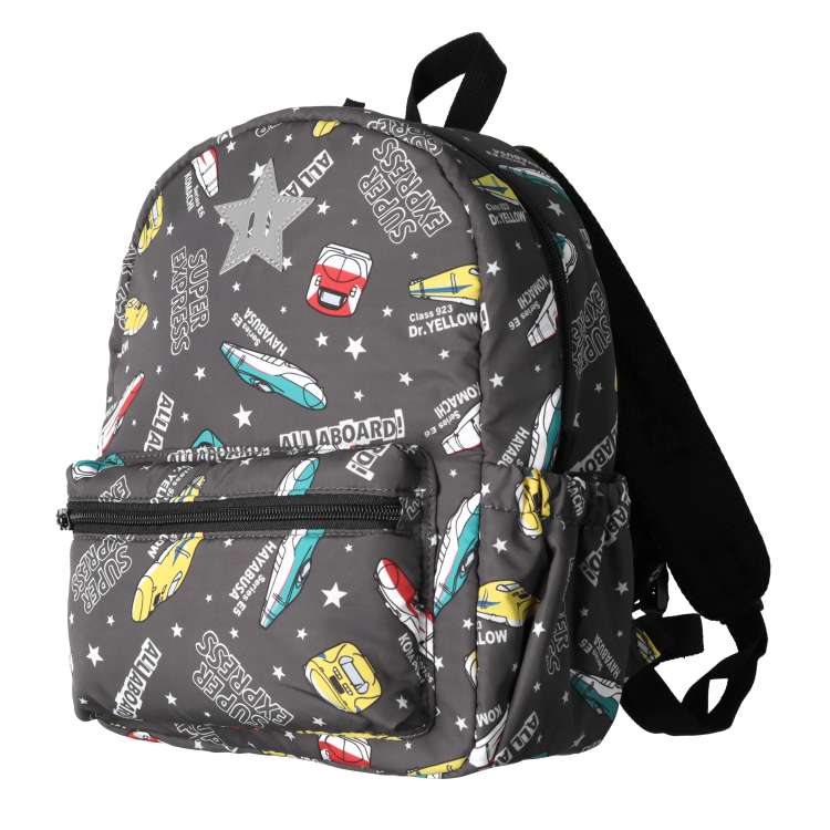 JR Shinkansen train pattern water-repellent backpack