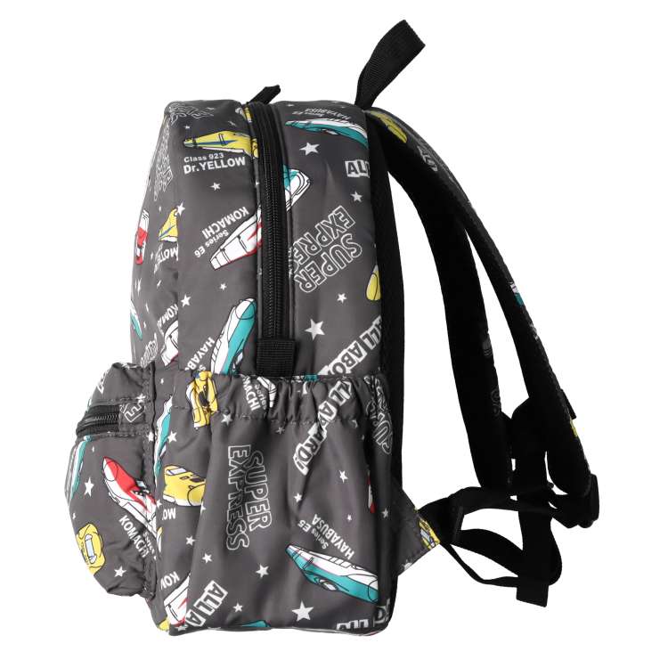 JR Shinkansen train pattern water-repellent backpack