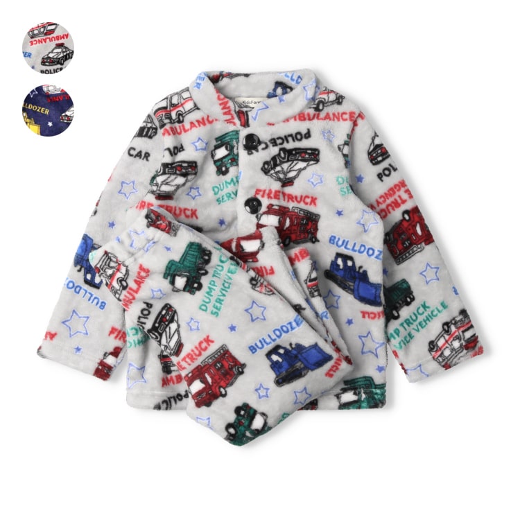 Working Car Boa Fleece Pajamas