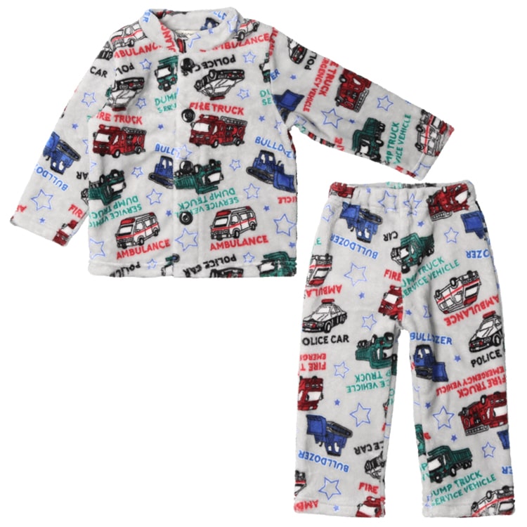 Working Car Boa Fleece Pajamas