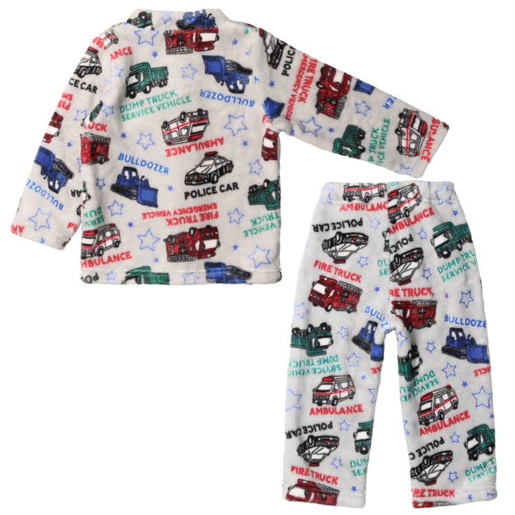 Working Car Boa Fleece Pajamas