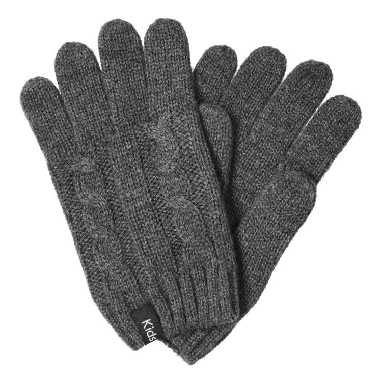 Cable knit gloves