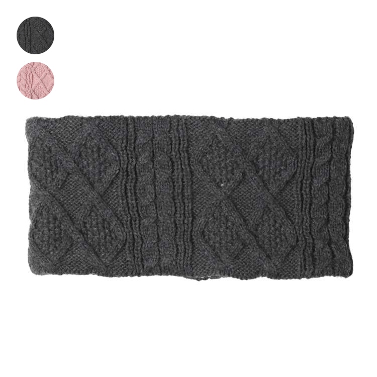 Cable knit snood/neck warmer