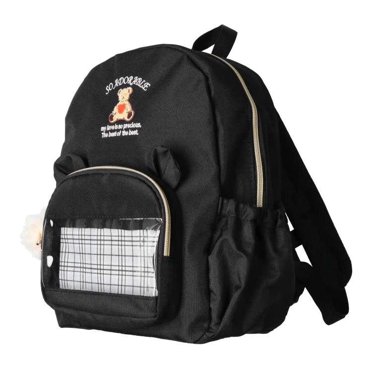 Bear embroidered backpack