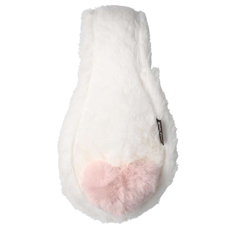 Fluffy heart faux fur earmuffs