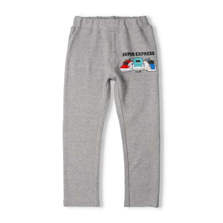 Shinkansen train print ripple pants