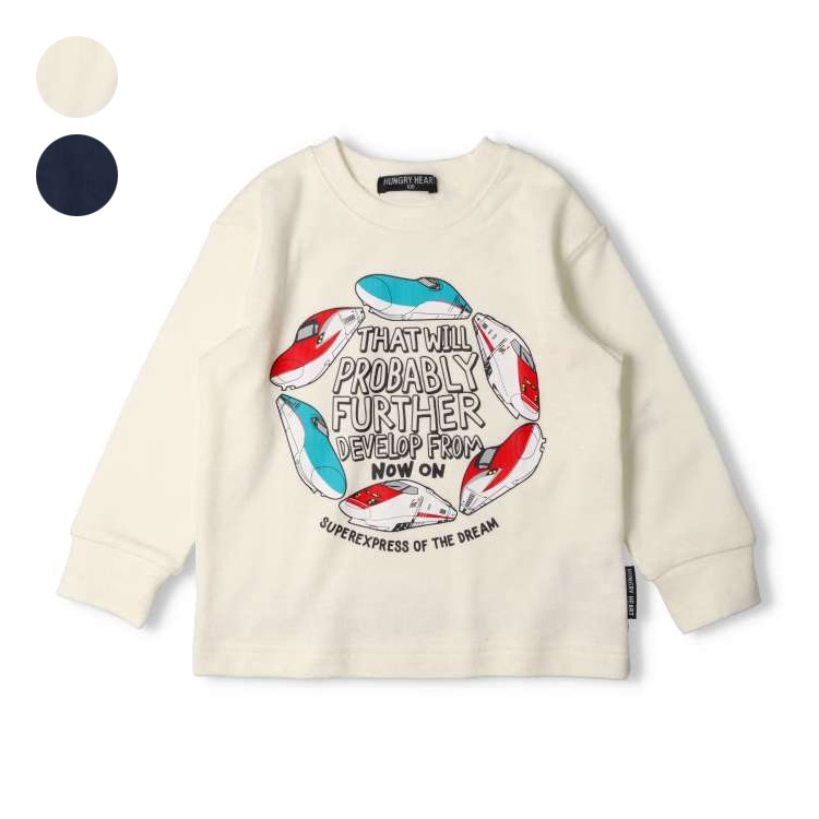 JR Shinkansen train round fleece sweatshirt