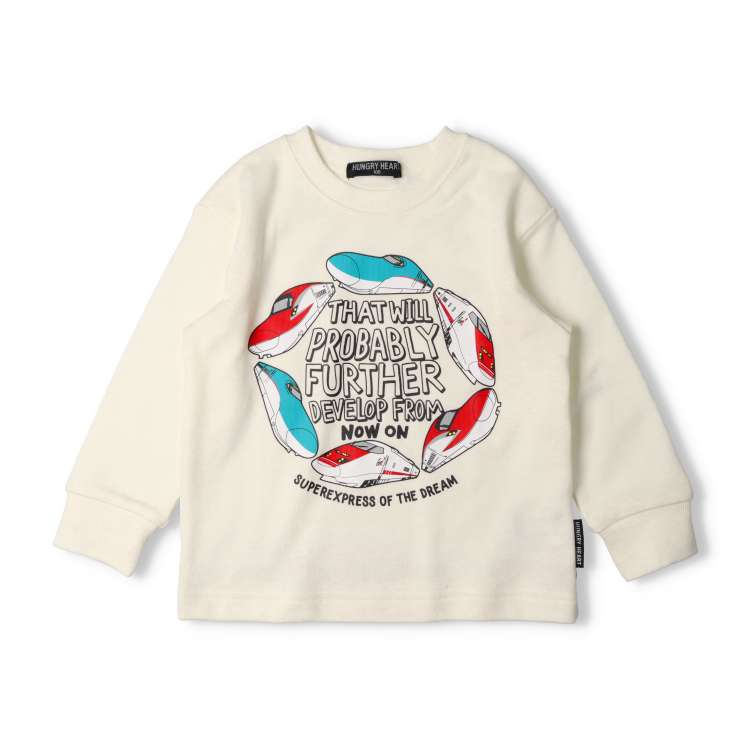 JR Shinkansen train round fleece sweatshirt